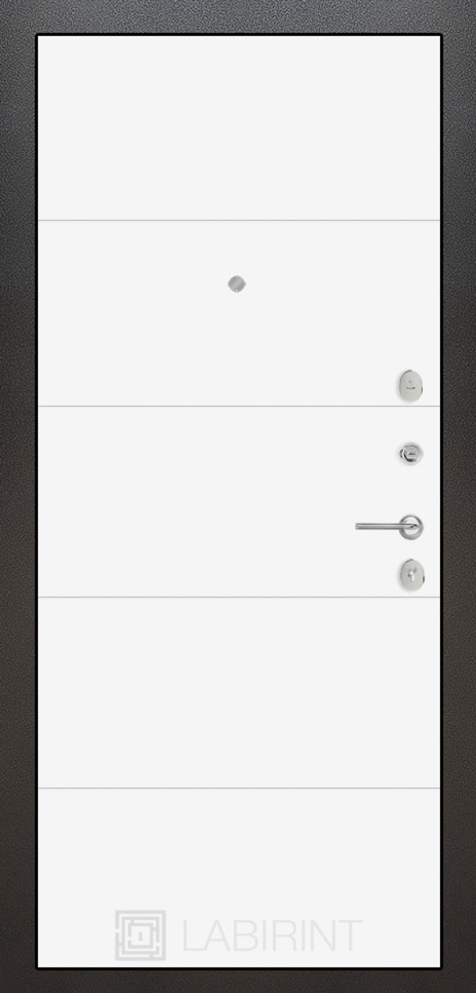 Входная дверь Labirint Silver 13, Цвет "Белый софт"