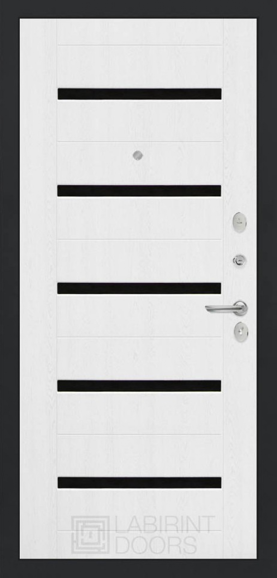Входная дверь Labirint Art 01, Цвет "Белое дерево"