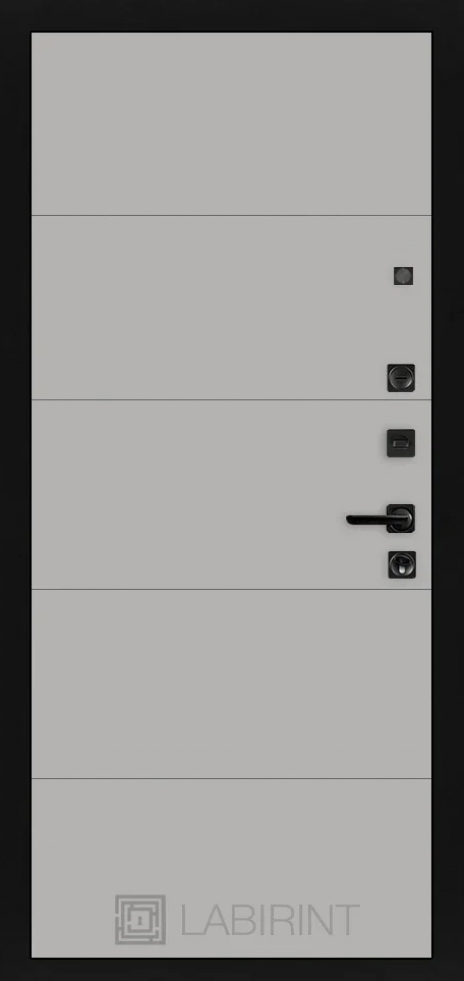 Входная дверь Labirint Piano 13, Цвет "Грей Софт (Серый светлый)"