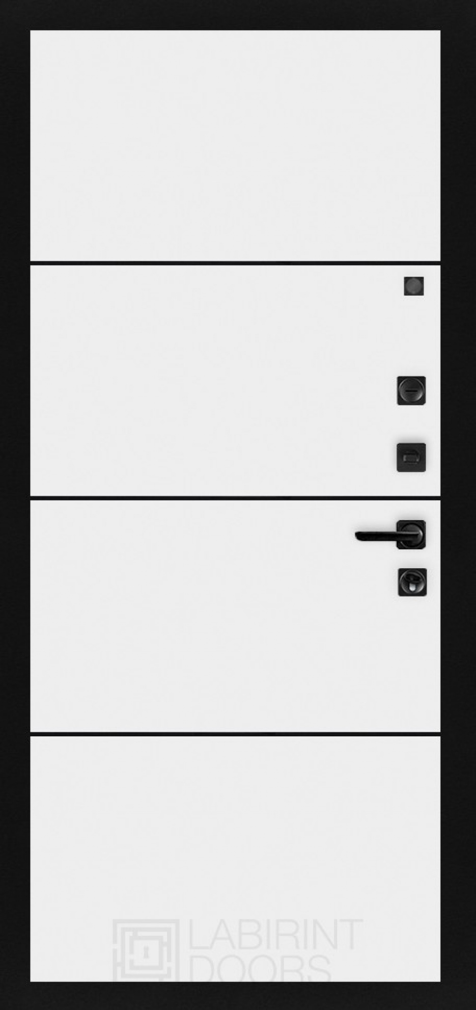 Входная дверь Labirint Piano 25, Цвет "Белый софт"