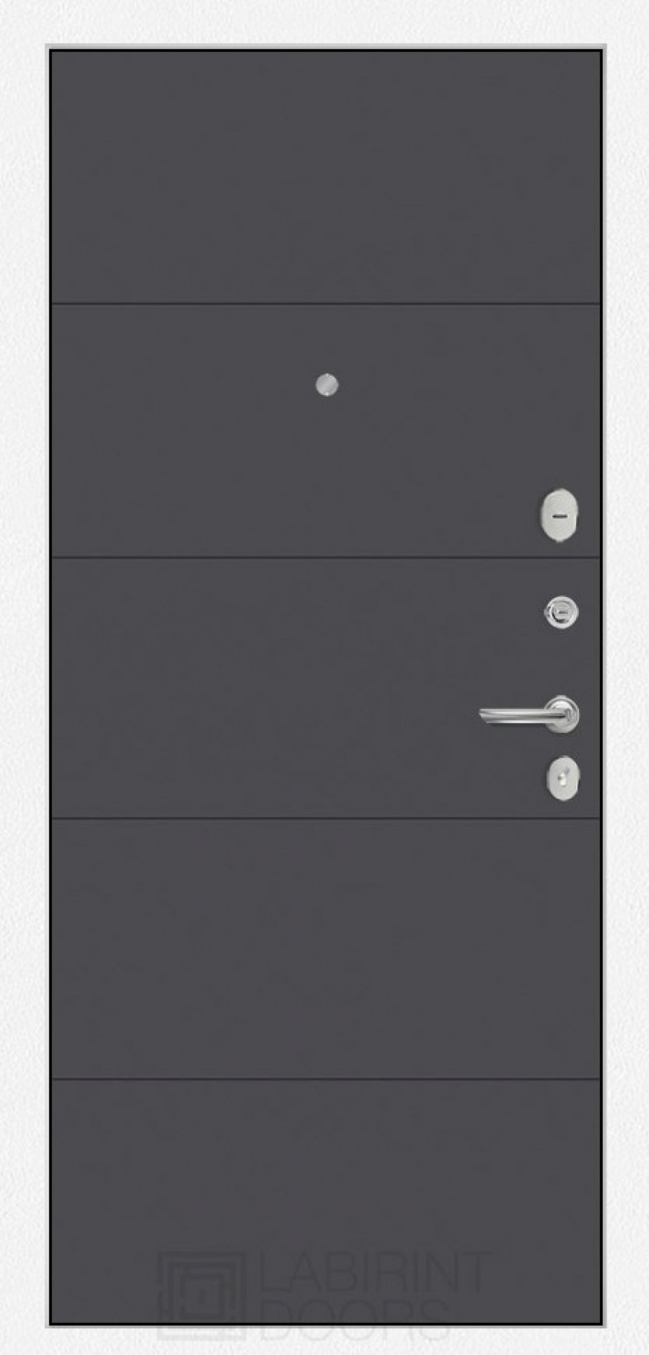 Входная дверь Labirint Versal 13, Цвет "Графит софт"