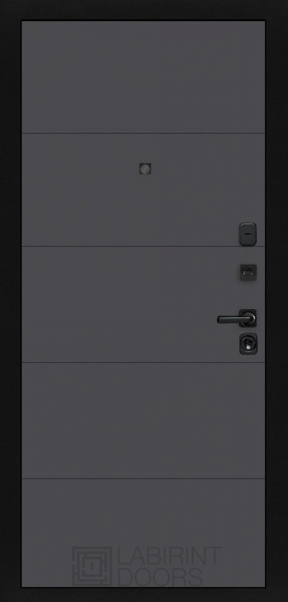 Входная дверь Labirint Grand 13, Цвет "Графит софт"