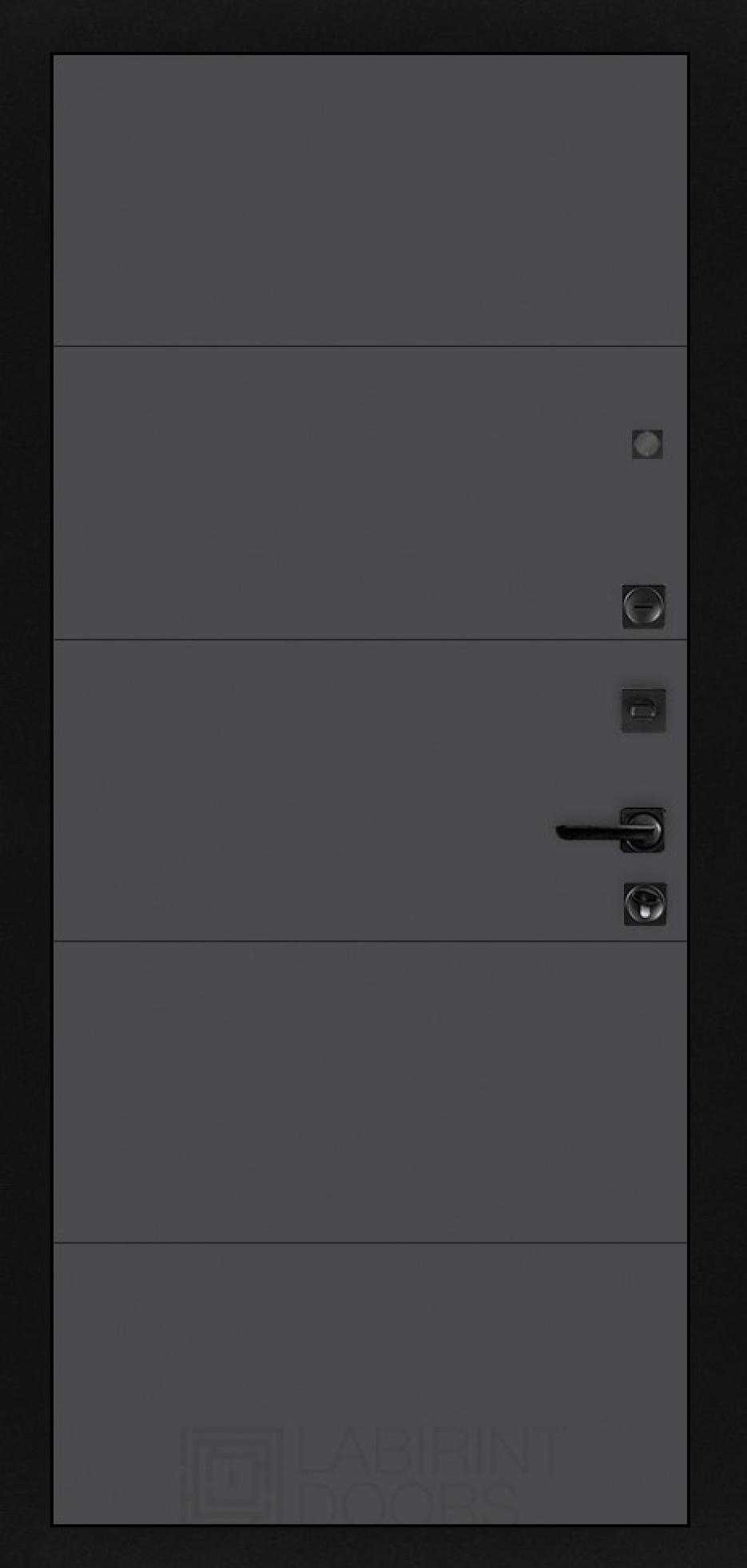Входная дверь Labirint Storm 13, Цвет "Графит софт"