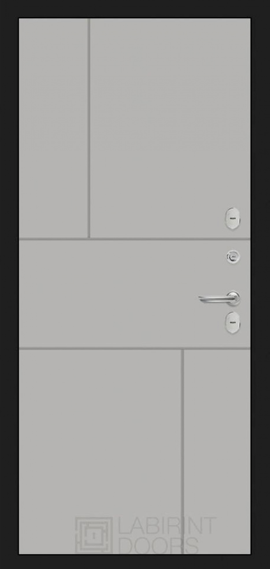 Входная дверь Labirint Термо Лондон 21, Цвет "Грей Софт (Серый светлый)"