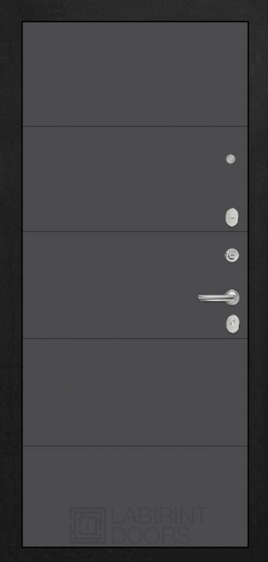 Входная дверь Labirint PAZL 13, Цвет "Графит софт"